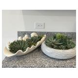 2PC FAUX GREENERY