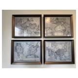 4PC FRAMED PRINTS