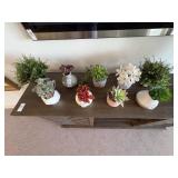 9PC FAUX PLANTS