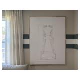 2PC LARGE FRAMED CANVASES