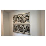 2PC LARGE FRAMED WALL ART