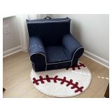 2PC CHAIR AND RUG