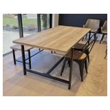 4PC DINING TABLE, CHAIRS AND BENCH