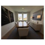 7PC DINING TABLE & CHAIRS