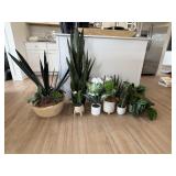 ASSORTED FAUX PLANTS