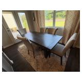 6PC DINING TABLE & CHAIRS