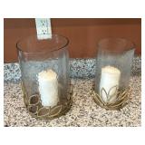 2PC CANDLE HOLDERS