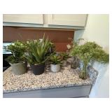 9PC FAUX GREENERY