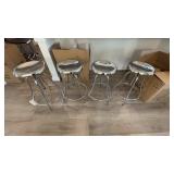 4PC ADJUSTABLE-HEIGHT STOOLS