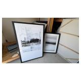 2PC ASSORTED FRAMED PRINTS