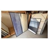 2PC ASSORTED LARGE FRAMED CANVAS PRINTS
