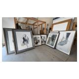 7PC ASSORTED FRAMED PRINTS