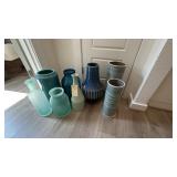 8PC ASSORTED VASES