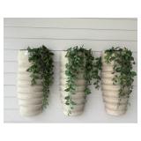 3PC OUTDOOR WALL PLANTERS