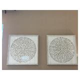 2PC FRAMED WALL ART