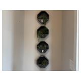 4PC FAUX TERRARIUMS