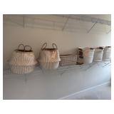 ASSORTED STORAGE BASKETS
