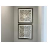 2PC FRAMED WALL ART