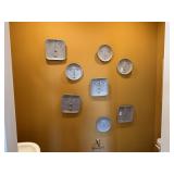 8PC FACE WALL PLAQUES