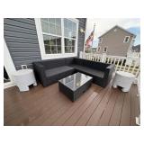 4PC OUTDOOR SECTIONAL & TABLES