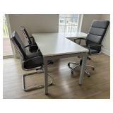 4PC DESK & CHAIRS