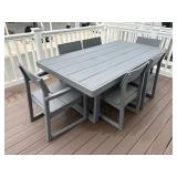 7PC PATIO TABLE & CHAIRS