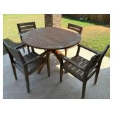 5PC PATIO TABLE & CHAIRS