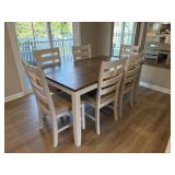 7PC DINING TABLE AND CHAIRS