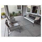 3PC OUTDOOR SOFA W/CHAIRS