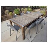 9PC OUTDOOR DINING TABLE W/CHAIRS