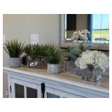 7PC FAUX GREENERY