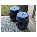 2PC GARDEN STOOLS