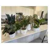 9PC FAUX PLANTS