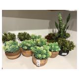 5PC ASSORTED FAUX PLANTS