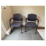 2PC OFFICE SIDE CHAIRS