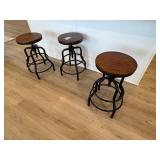 3PC COUNTER STOOLS