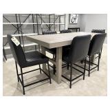 7PC DINING  TABLE & CHAIRS