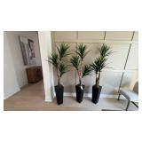 3PC FAUX FLOOR PLANTS