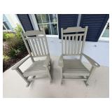 2PC OUTDOOR ROCKING CHAIRS