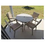 5PC OUTDOOR TABLE & CHAIRS