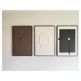 3PC FRAMED WALL ART