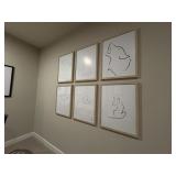 6PC FRAMED PRINTS