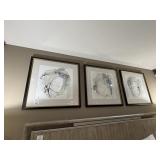 3PC FRAMED PRINTS