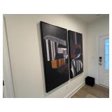 2PC LARGE FRAMED CANVASES