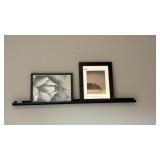 3PC WALL SHELF & FRAMED PRINTS