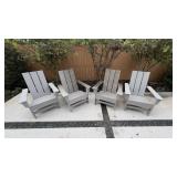 4PC OUTDOOR ADIRONDACK CHAIRS