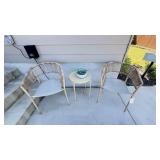 3PC OUTDOOR TABLE & CHAIRS