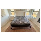 3PC QUEEN HEADBOARD, MATTRESS & FRAME