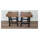 COUNTER HEIGHT CHAIRS X2