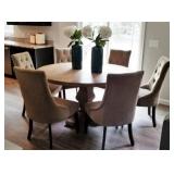 ASHLEY FURNITURE KITCHEN TABLE W/ 6 CHAIRS
